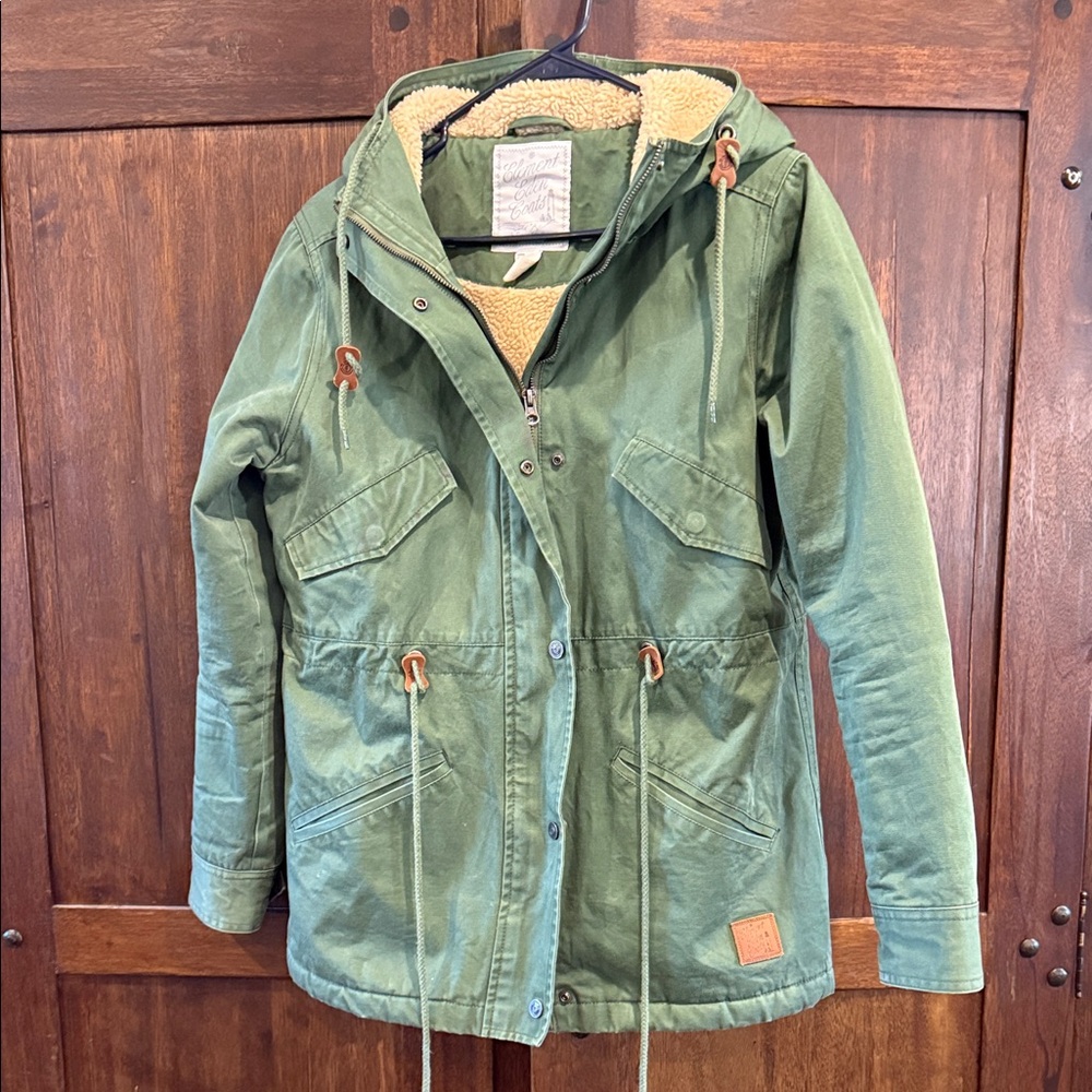 Green Hooded Women's Jacket